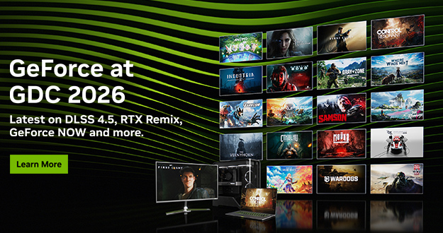 GeForce @ GDC 2026: DLSS 4.5 とパス トレーシング対応の新作タイトル 20 本を発表、DLSS 4.5 ダイナミック マルチフレーム生成が 3 月 31 日に提供開始、RTX Remix や Mega Geometry のアップデートなど、盛りだくさんの内容をご紹介。